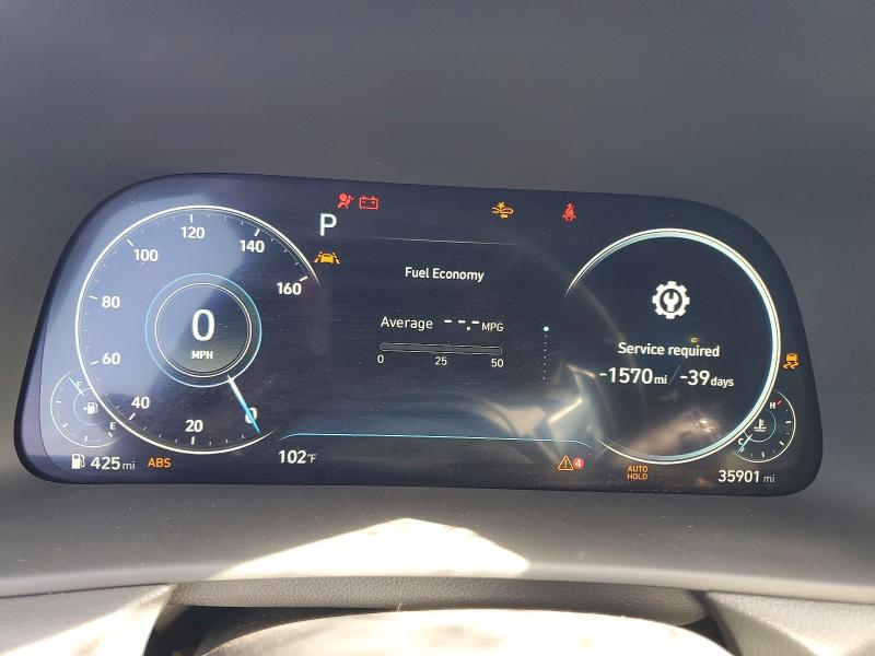 2022 Hyundai Sonata VIN KMHL44J22NA238356 COPART salvage auction — FRONT END, Id - Salvage Certificate Of Title, sold $175 on 2026-07-23 (photo 9)