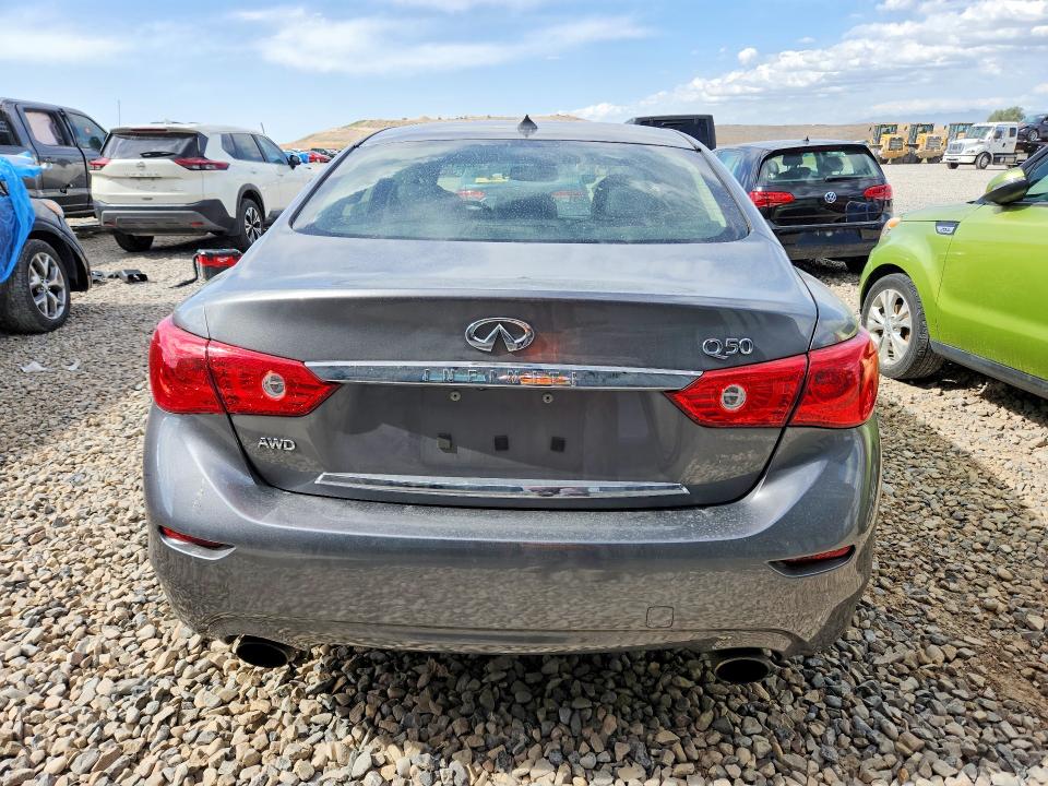 2017 Infiniti Q50 VIN JN1EV7AR9HM836359 COPART salvage auction — SIDE, UT - SALVAGE CERTIFICATE, sold $3,350 on 2026-07-24 (photo 6)