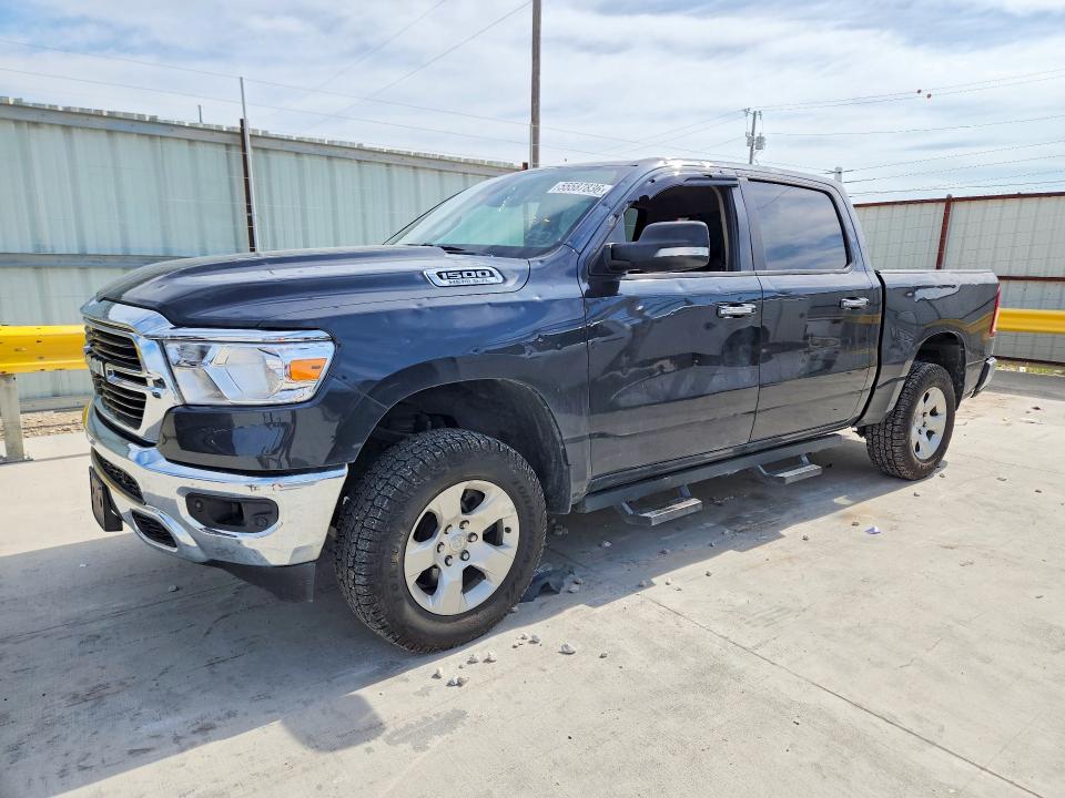 2019 Ram 1500 VIN 1C6SRFFT7KN849672 COPART salvage auction — HAIL, Tx - Certificate Of Title, sold $9,400 on 2026-07-31 (photo 1)