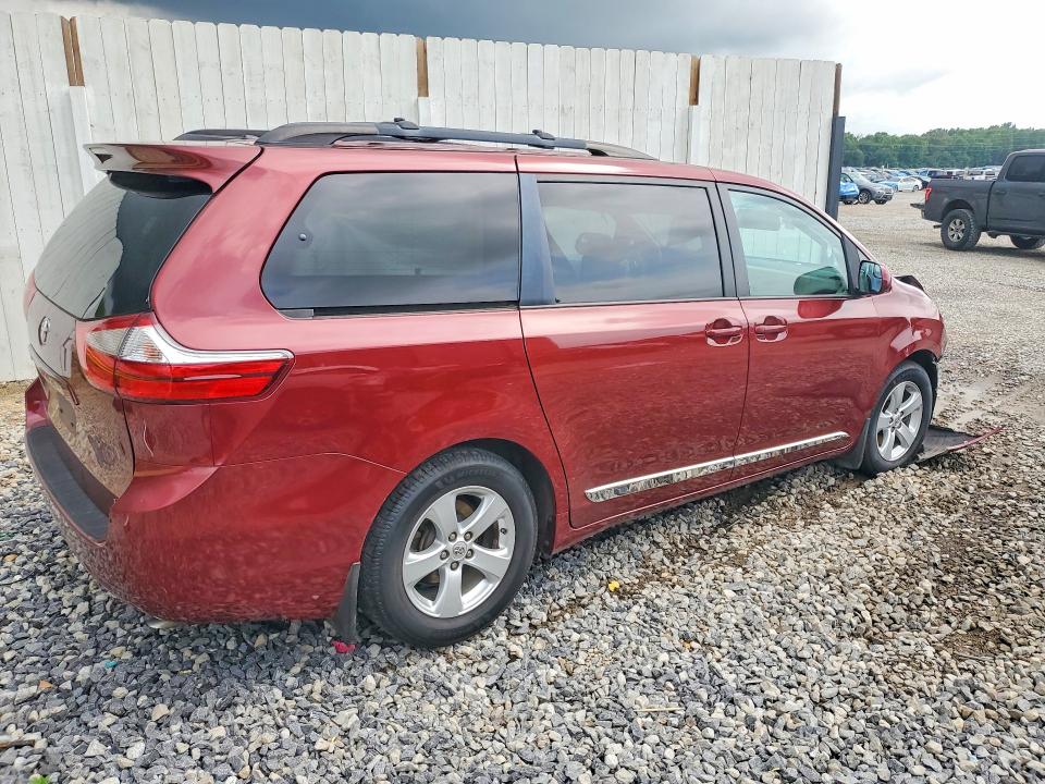 2016 Toyota Sienna VIN 5TDKK3DC0GS709060 COPART salvage auction — FRONT END, Tn - Salvage Certificate, sold $1,250 on 2026-07-28 (photo 3)