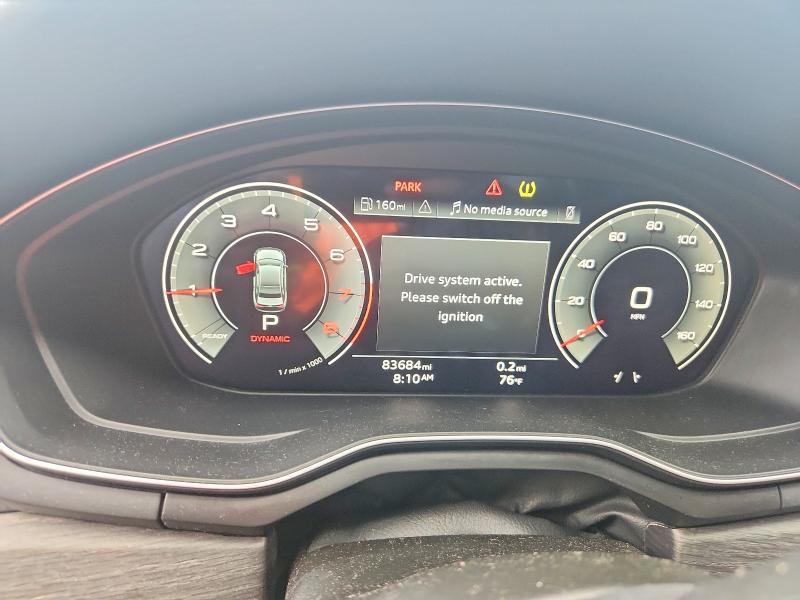 2022 Audi A4 VIN WAUEAAF40NN011798 COPART salvage auction — SIDE, Ga - Cert Of Title-Salvage, sold $9,300 on 2026-07-24 (photo 9)