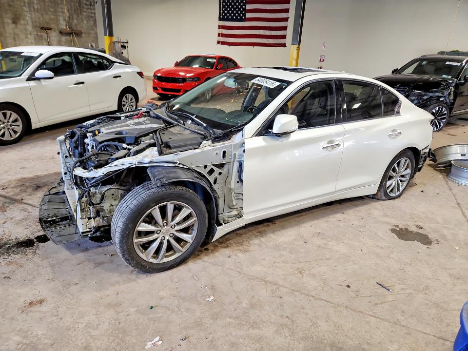 2017 Infiniti Q50 VIN JN1EV7AR7HM841642 COPART salvage auction — VANDALISM, Pa - Cert Of Salvage-Theft, sold $1,350 on 2026-07-29 (photo 1)