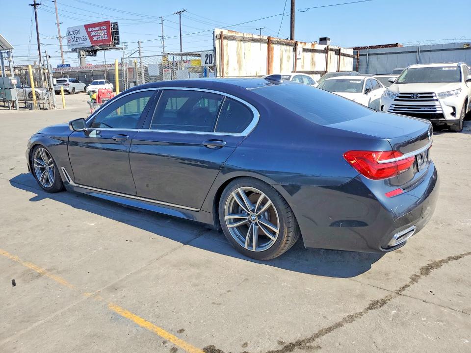 2019 BMW 7 series VIN WBA7E4C51KGV28667 COPART salvage auction — FRONT END, Ca - Salvage Certificate, sold $8,000 on 2026-07-16 (photo 2)