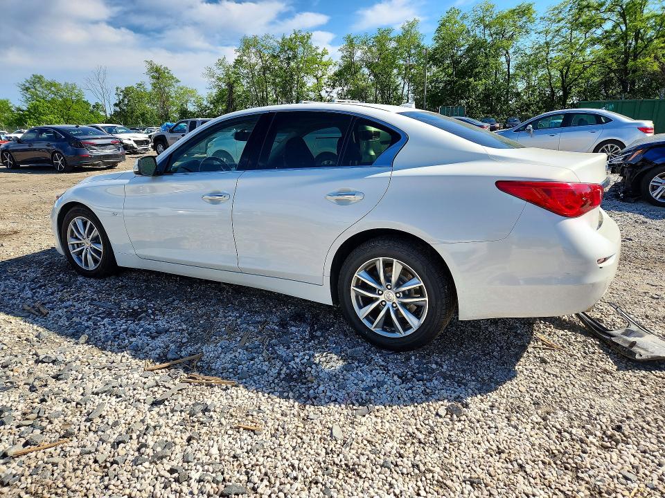 2014 Infiniti Q50 VIN JN1BV7AP0EM675252 COPART salvage auction — FRONT END, Md - Cert Of Salvage > 75% Damage, sold $3,500 on 2026-07-02 (photo 2)