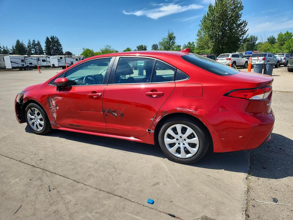 2020 Toyota Corolla VIN 5YFEPRAE5LP139051 COPART salvage auction — FRONT END, Or - Salvage Title Certificate, sold $150 on 2026-07-27 (photo 2)