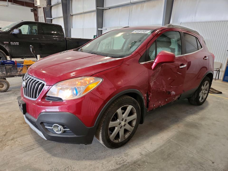 2013 Buick Encore VIN KL4CJDSB9DB198307 COPART salvage auction — SIDE, NE - CERT OF TITLE-SALVAGE, sold $525 on 2026-07-07 (photo 1)