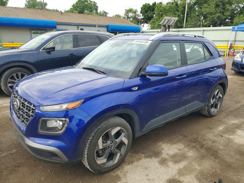 2021 Hyundai Venue VIN KMHRC8A32MU098867 COPART salvage auction — HAIL, KS - CERT OF TITLE-SALVAGE, sold $4,700 on 2026-07-13 (photo 1)