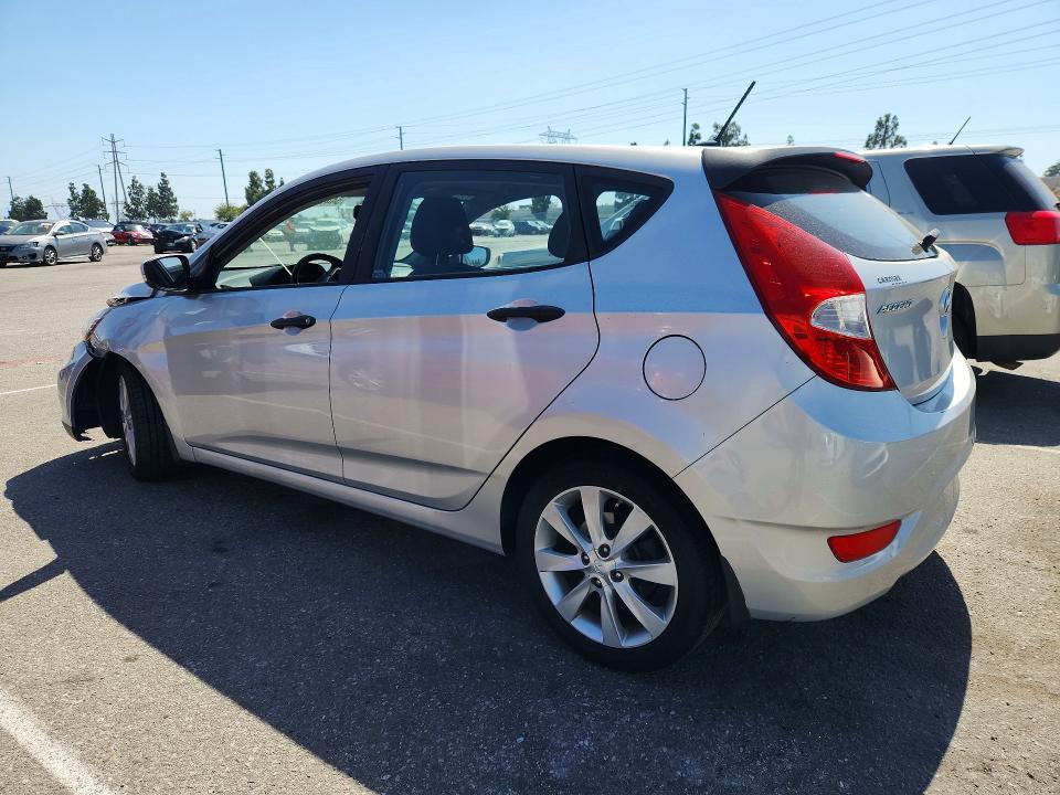 2013 Hyundai Accent VIN KMHCU5AE3DU130664 COPART salvage auction — FRONT END, Ca - Salvage Certificate, sold $925 on 2026-07-02 (photo 2)
