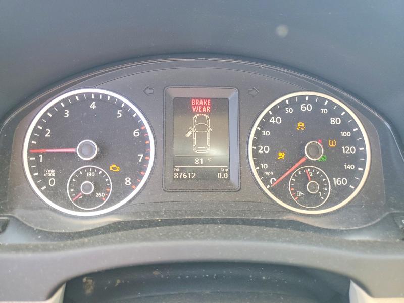 2013 Volkswagen Tiguan VIN WVGBV3AXXDW601034 COPART salvage auction — MINOR DENT/SCRATCHES, CA - DIS/DLR/EXP ONLY CLEAN TITLE, sold $2,100 on 2026-07-20 (photo 9)
