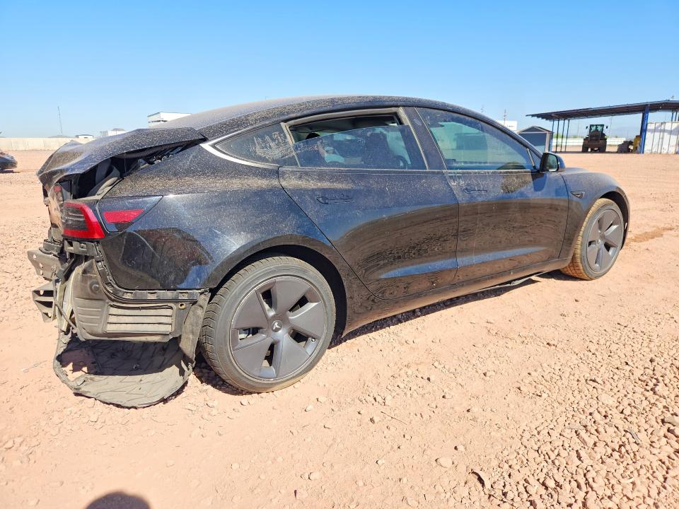 2023 Tesla Model 3 VIN 5YJ3E1EA4PF460120 COPART salvage auction — Rear End, AZ - CERT OF TITLE - SALVAGE, sold $6,000 on 2026-06-18 (photo 3)