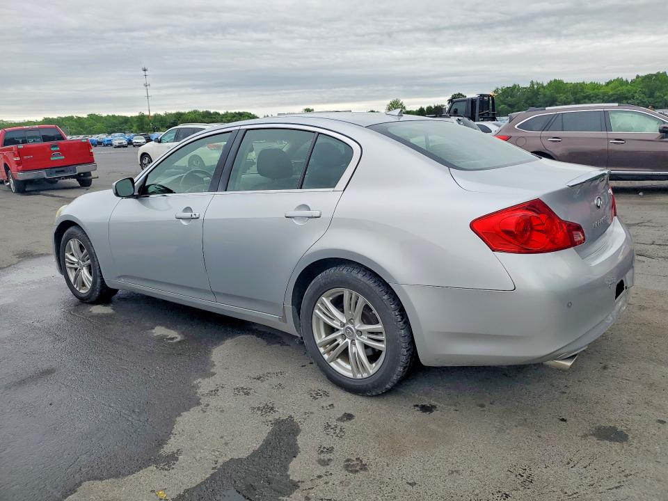2011 Infiniti G VIN JN1CV6AR8BM356449 COPART salvage auction — REAR END, Nj - Cert Of Title-Salvage, sold $4,600 on 2026-07-09 (photo 2)