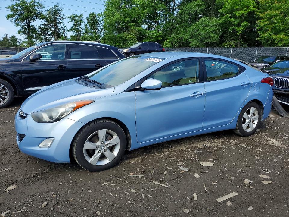 2012 Hyundai Elantra VIN KMHDH4AE4CU449413 COPART salvage auction — SIDE, Md - Cert Of Salvage > 75% Damage, sold $1,150 on 2026-07-07 (photo 1)