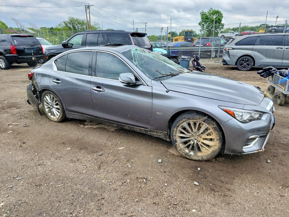 2020 Infiniti Q50 VIN JN1EV7AR9LM256683 COPART salvage auction — ALL OVER, Va - Cert Of Title - Salvage, sold $1,850 on 2026-07-09 (photo 4)