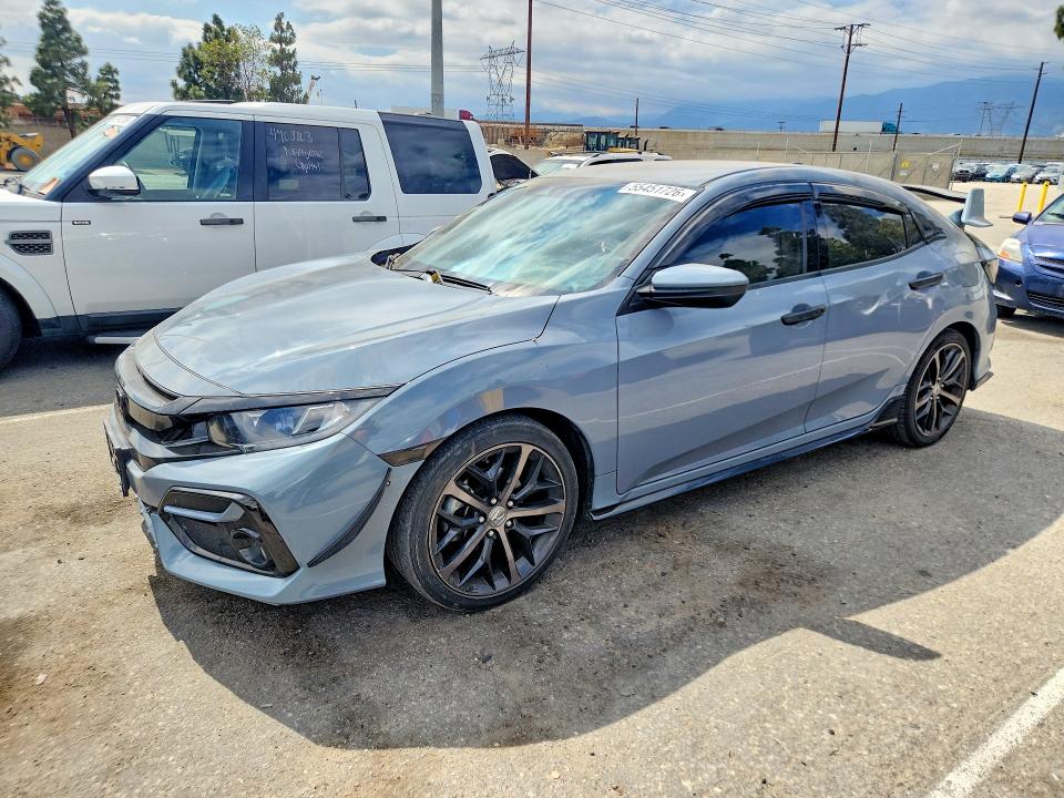 2021 Honda Civic VIN SHHFK7H45MU405443 COPART salvage auction — SIDE, Ca - Salvage Certificate, sold $3,400 on 2026-07-14 (photo 1)