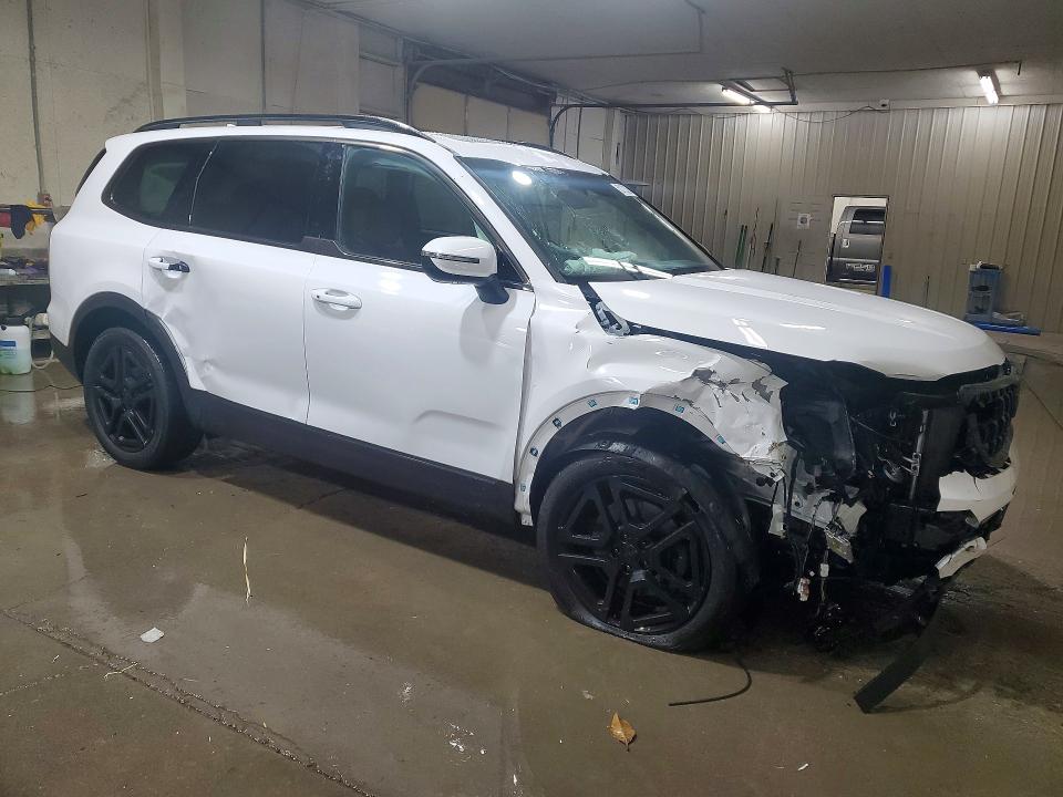 2025 Kia Telluride VIN 5XYP3DGC8SG565736 COPART salvage auction — SIDE, Il - Salvage Certificate, sold $9,000 on 2026-07-21 (photo 4)