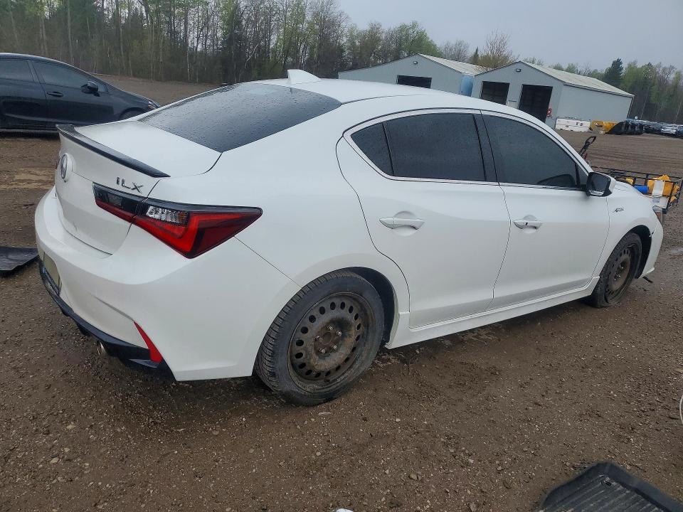 2019 Acura Ilx VIN 19UDE2F87KA800160 COPART salvage auction — VANDALISM, On - Permit No Brand - Unfit, sold $200 on 2026-07-02 (photo 3)