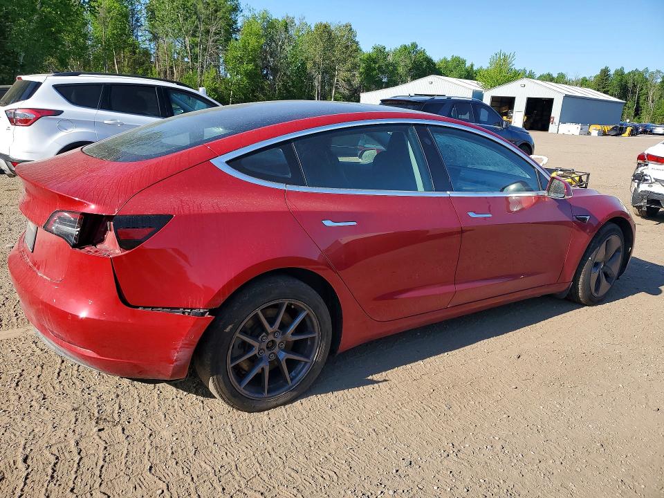 2018 Tesla Model 3 VIN 5YJ3E1EB8JF109551 COPART salvage auction — REAR END, On - Permit Salvage, sold $7,600 on 2026-07-14 (photo 3)