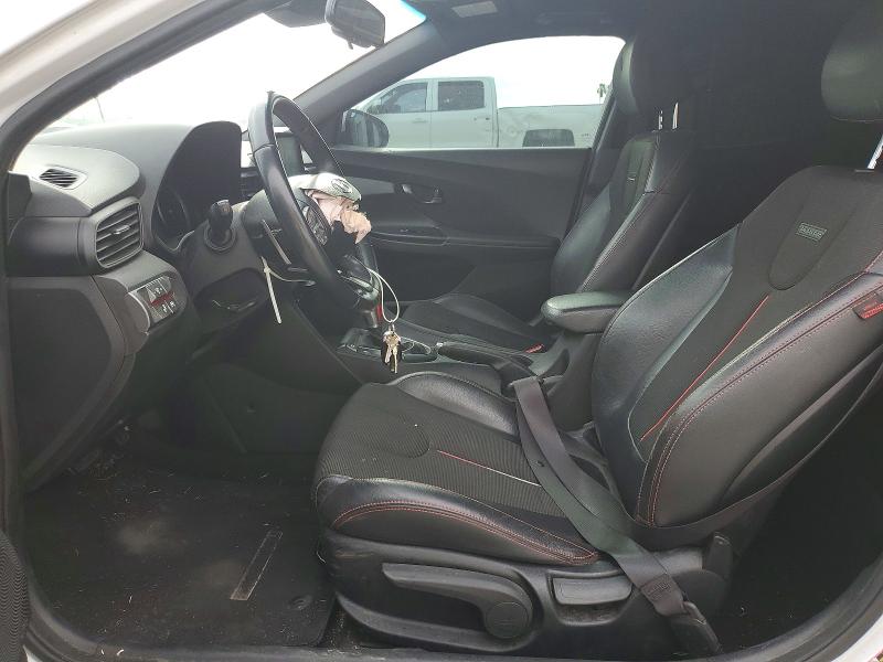 2020 Hyundai Veloster VIN KMHTG6AF4LU024843 COPART salvage auction — FRONT END, TX - SALVAGE VEHICLE TITLE, sold $3,350 on 2026-08-01 (photo 7)
