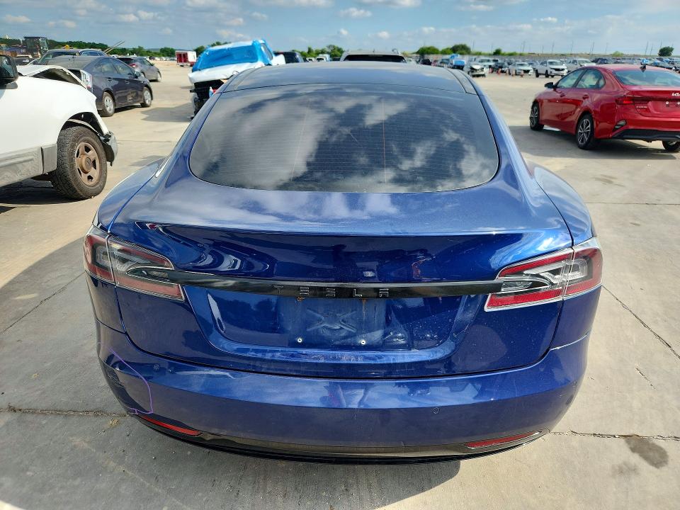 2016 Tesla Model s VIN 5YJSA1E17GF157985 COPART salvage auction — FRONT END, Tx - Salvage Vehicle Title, sold $3,600 on 2026-07-23 (photo 6)
