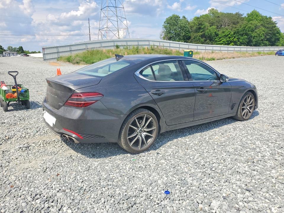 2023 Genesis G70 VIN KMTG34TA7PU131285 COPART salvage auction — FRONT END, Nc - Salvage Certificate Of Title, sold $8,100 on 2026-07-22 (photo 3)