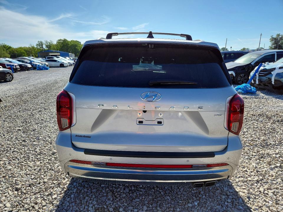 2025 Hyundai Palisade VIN KM8R7DGEXSU906756 COPART salvage auction — FRONT END, Mo - Salvage Certificate Of Title, sold $7,200 on 2026-07-08 (photo 6)