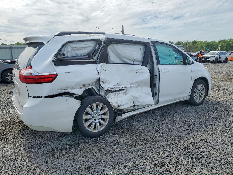 2016 Toyota Sienna VIN 5TDJK3DC0GS131585 COPART salvage auction — SIDE, Nj - Cert Of Title-Salvage, sold $2,200 on 2026-07-14 (photo 3)