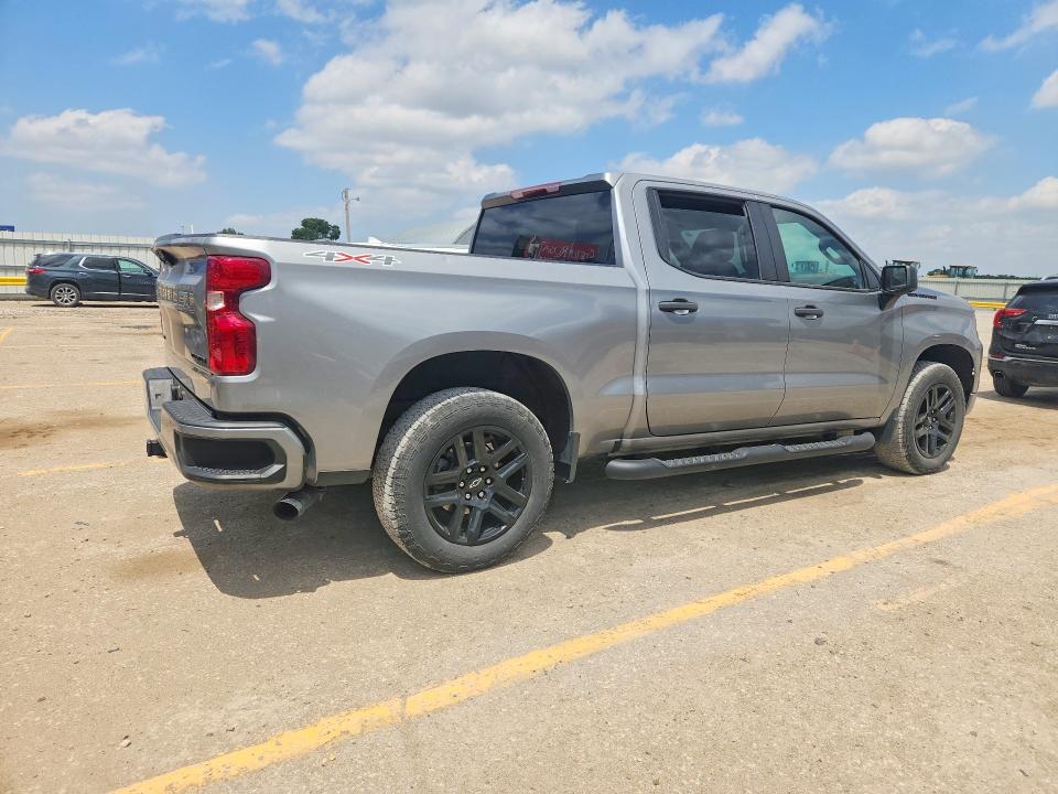 2023 Chevrolet Silverado VIN 1GCPDBEKXPZ252837 COPART salvage auction — HAIL, Ks - Cert Of Title-Salvage, sold $8,100 on 2026-07-29 (photo 3)