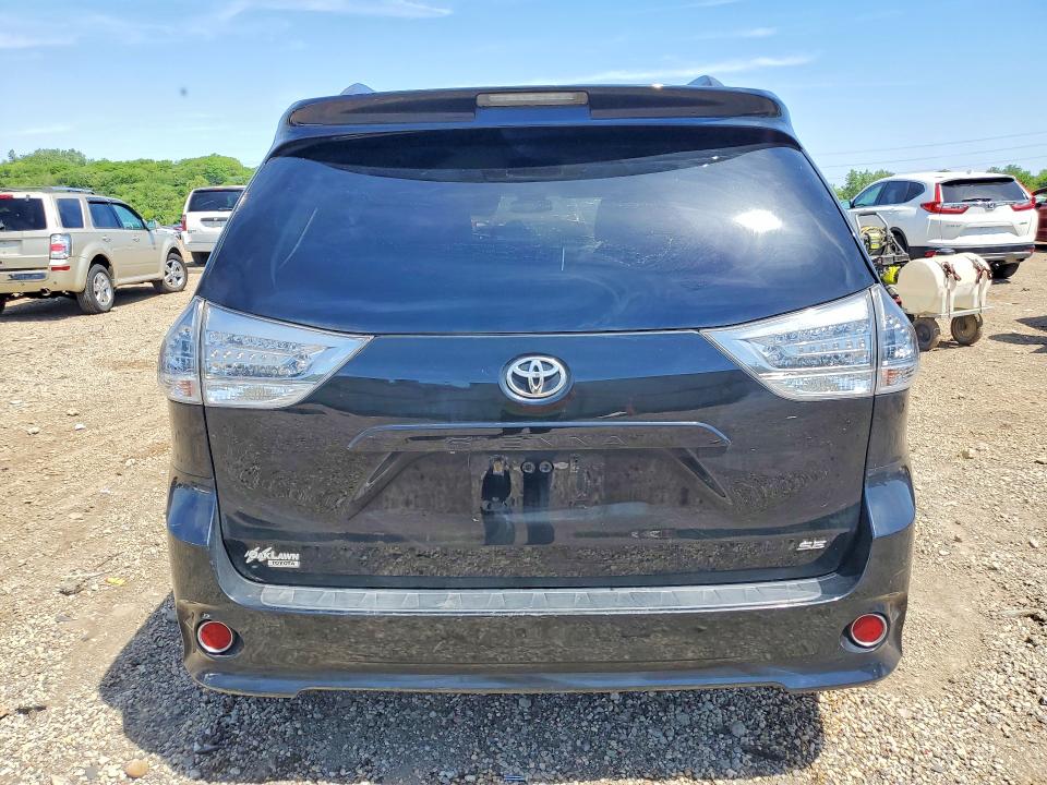 2015 Toyota Sienna VIN 5TDXK3DC0FS597879 COPART salvage auction — ENGINE BURN, Il - Salvage Certificate, sold $725 on 2026-07-17 (photo 6)