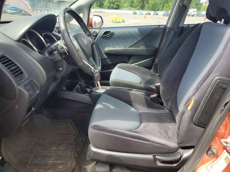 2008 Honda Fit VIN JHMGD38668S062143 COPART salvage auction — REAR END, Or - Salvage Title Certificate, sold $1,450 on 2026-07-06 (photo 7)