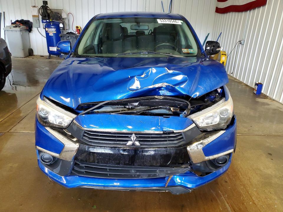 2017 Mitsubishi Outlander VIN JA4AR3AU6HZ022342 COPART salvage auction — FRONT END, Pa - Certificate Of Salvage, sold $2,100 on 2026-07-08 (photo 5)