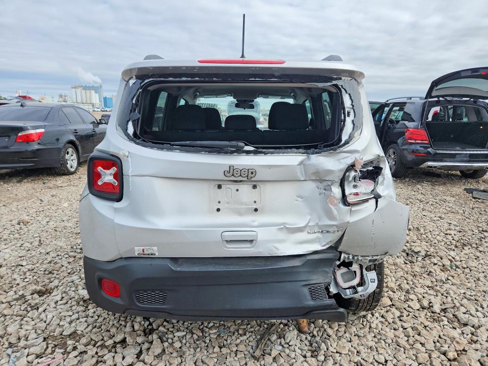 2020 Jeep Renegade VIN ZACNJAAB9LPL13570 COPART salvage auction — REAR END, Il - Salvage Certificate, sold $675 on 2026-07-17 (photo 6)