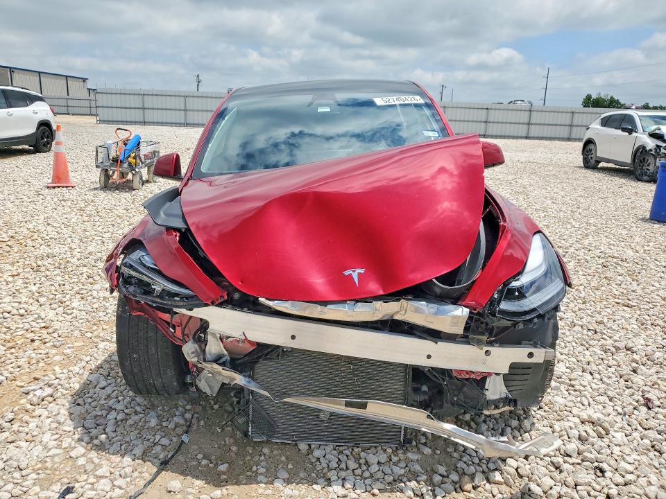 2024 Tesla Model y VIN 7SAYGDED2RF091467 COPART salvage auction — FRONT END, TX - SALVAGE VEHICLE TITLE, sold $6,900 on 2026-07-09 (photo 5)