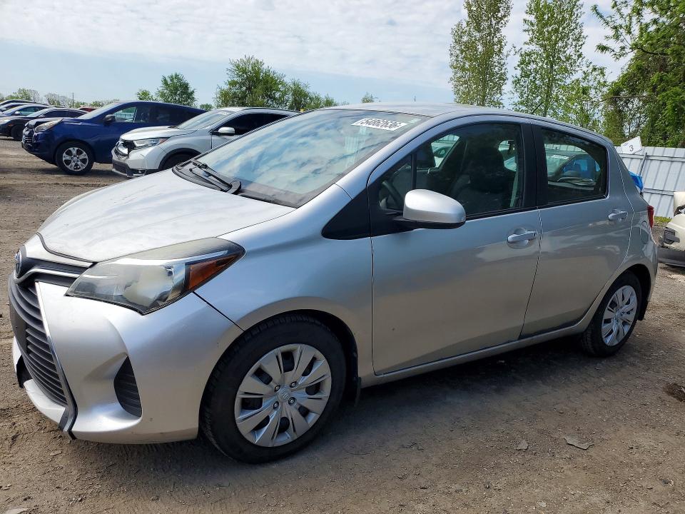 2015 Toyota Yaris VIN VNKKTUD38FA054734 COPART salvage auction — FRONT END, ON - PERMIT NO BRAND - UNFIT, sold $4,050 on 2026-07-21 (photo 1)