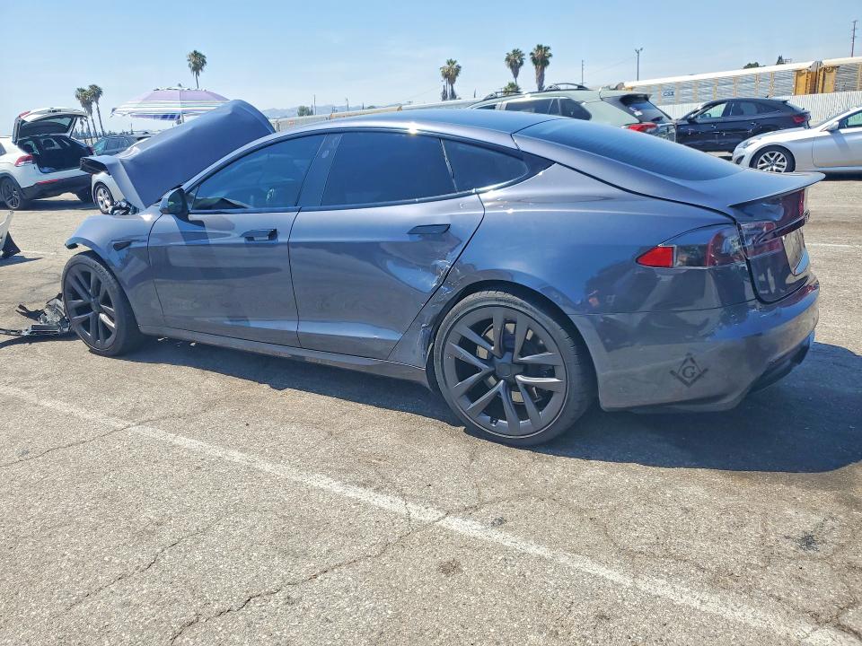 2021 Tesla Model s VIN 5YJSA1E58MF434352 COPART salvage auction — FRONT END, Ca - Salvage Certificate, sold $8,200 on 2026-07-21 (photo 2)