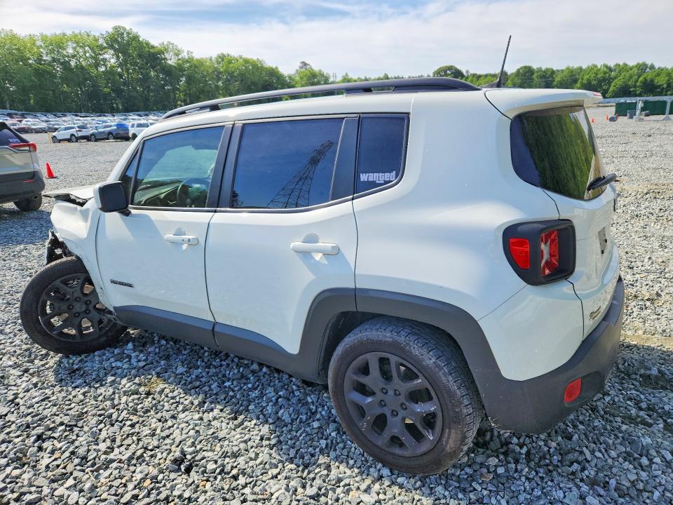 2018 Jeep Renegade VIN ZACCJABB1JPJ58421 COPART salvage auction — FRONT END, Nc - Salvage Certificate Of Title, sold $250 on 2026-07-15 (photo 2)
