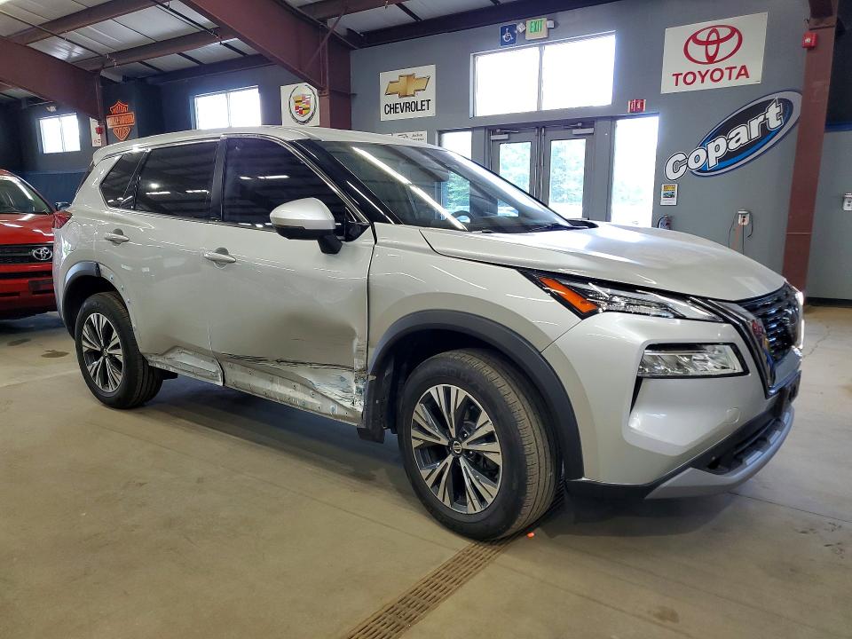 2021 Nissan Rogue VIN JN8AT3BB1MW213414 COPART salvage auction — SIDE, Ct - Cert Of Title-Salvage, sold $6,200 on 2026-07-09 (photo 4)