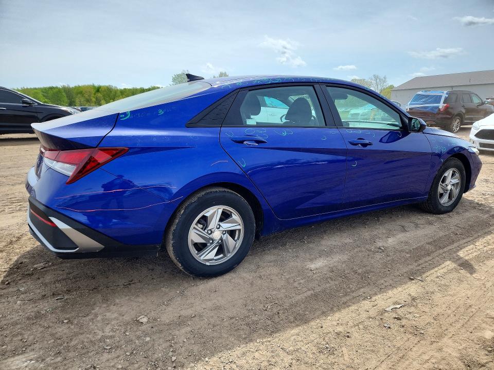 2025 Hyundai Elantra VIN KMHLL4DG5SU030072 COPART salvage auction — HAIL, OH - CERT OF TITLE-SALVAGE, sold $1,150 on 2026-07-27 (photo 3)
