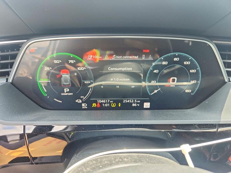 2019 Audi E-tron VIN WA1VABGE5KB022870 COPART salvage auction — SIDE, TX - SALVAGE VEHICLE TITLE, sold $11,900 on 2026-07-16 (photo 9)