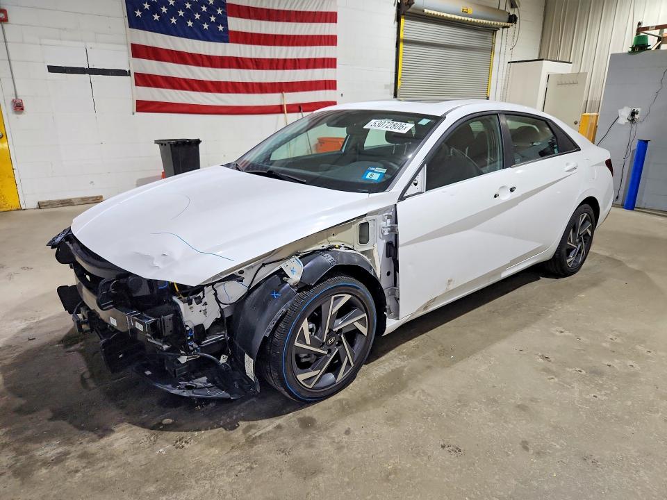 2025 Hyundai Elantra VIN KMHLS4DG3SU909802 COPART salvage auction — FRONT END, Nh - Cert Of Title-Salvage, sold $7,400 on 2026-07-07 (photo 1)