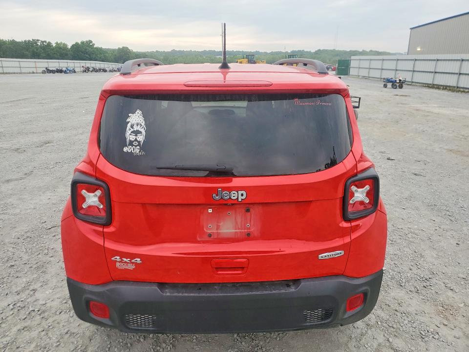 2020 Jeep Renegade VIN ZACNJBBB1LPL18542 COPART salvage auction — FRONT END, Nc - Salvage Certificate Of Title, sold $2,850 on 2026-07-08 (photo 6)