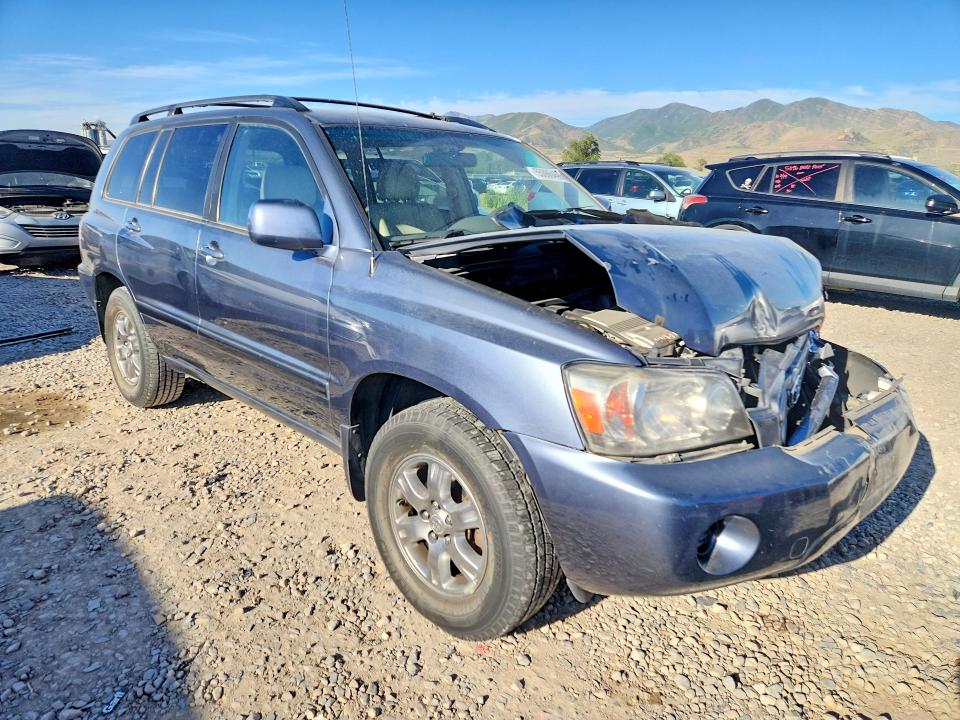 2004 Toyota Highlander VIN JTEDP21A040035445 COPART salvage auction — FRONT END, Ut - Salvage Certificate, sold $1,250 on 2026-07-31 (photo 4)