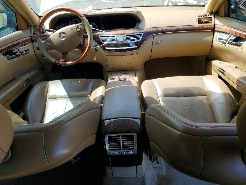 2007 Mercedes-benz S class VIN WDDNG71X87A039080 COPART salvage auction — VANDALISM, Ca - Salvage Certificate, sold $175 on 2026-07-23 (photo 8)
