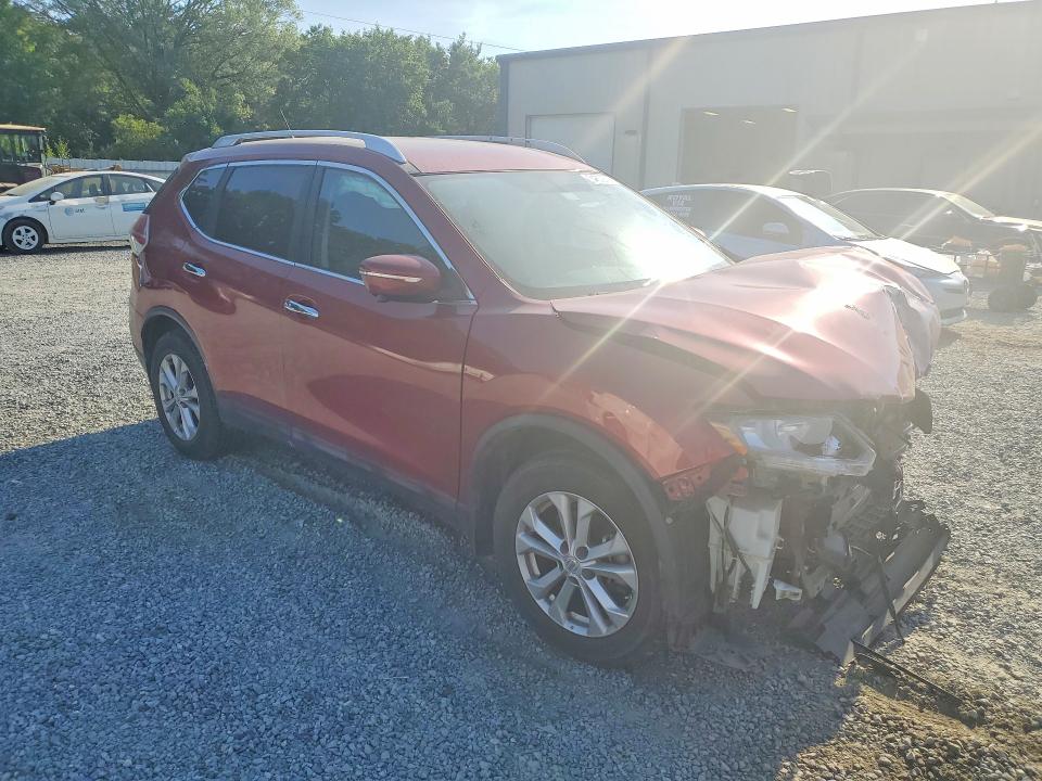 2015 Nissan Rogue VIN KNMAT2MT1FP571167 COPART salvage auction — FRONT END, Nc - Salvage Certificate Of Title, sold $550 on 2026-07-09 (photo 4)