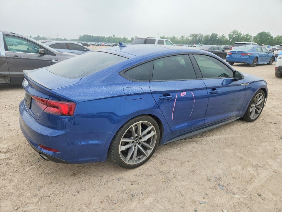 2019 Audi A5 VIN WAUENCF52KA023737 COPART salvage auction — UNDERCARRIAGE, Tx - Salvage Vehicle Title, sold $15,300 on 2026-07-17 (photo 3)