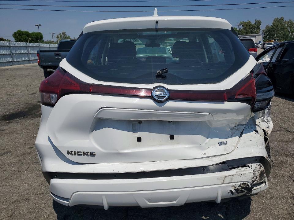 2021 Nissan Kicks VIN 3N1CP5CV7ML505803 COPART salvage auction — REAR END, Ca - Salvage Certificate, sold $2,450 on 2026-07-09 (photo 6)