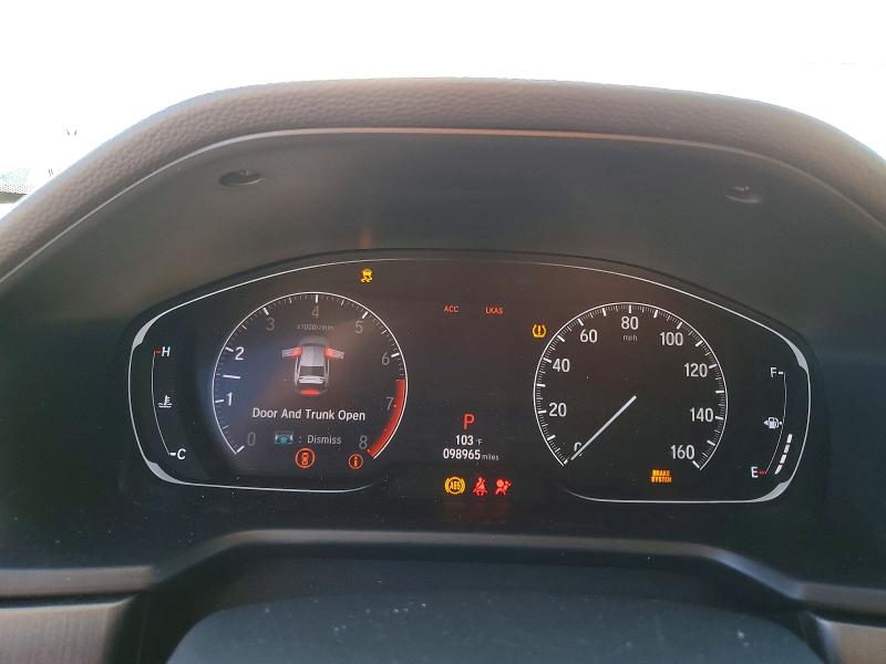 2020 Honda Accord VIN 1HGCV1F13LA056650 COPART salvage auction — FRONT END, Tx - Salvage Vehicle Title, sold $3,850 on 2026-07-03 (photo 9)
