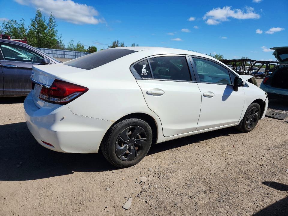 2014 Honda Civic VIN 2HGFB2F48EH001704 COPART salvage auction — FRONT END, On - Permit Salvage, sold $625 on 2026-07-02 (photo 3)