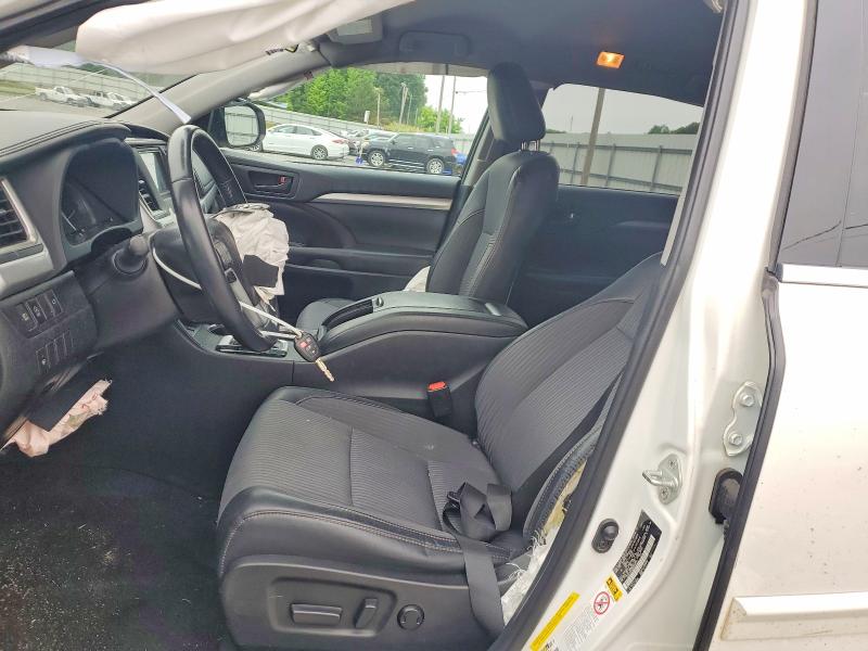2019 Toyota Highlander VIN 5TDZZRFH2KS305532 COPART salvage auction — FRONT END, MS - CERT OF TITLE-SALVAGED, sold $4,050 on 2026-07-22 (photo 7)