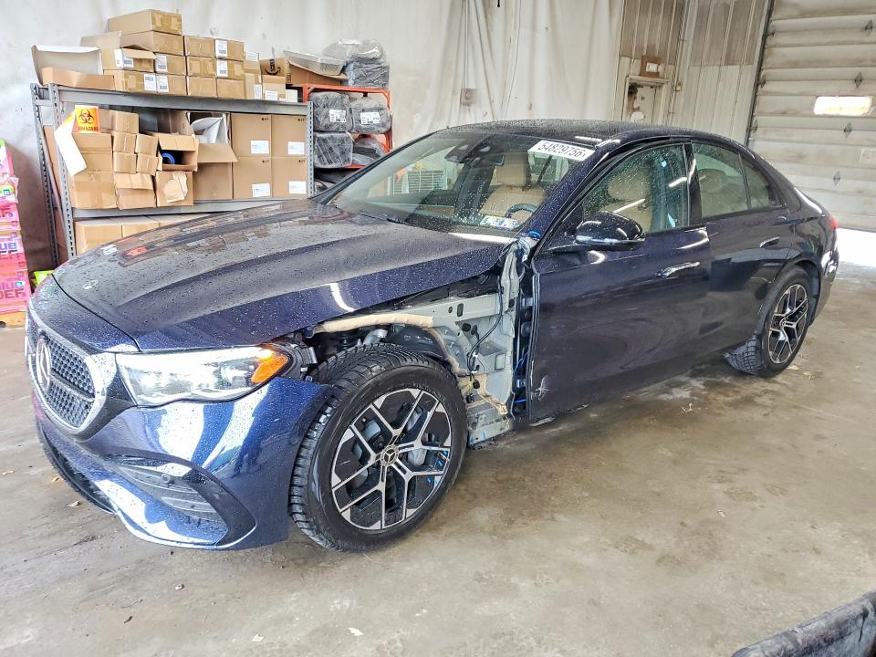 2025 Mercedes-benz E-klasse VIN W1KLF6BB4SA165758 COPART salvage auction — FRONT END, Pa - Certificate Of Salvage, sold $36,500 on 2026-07-09 (photo 1)