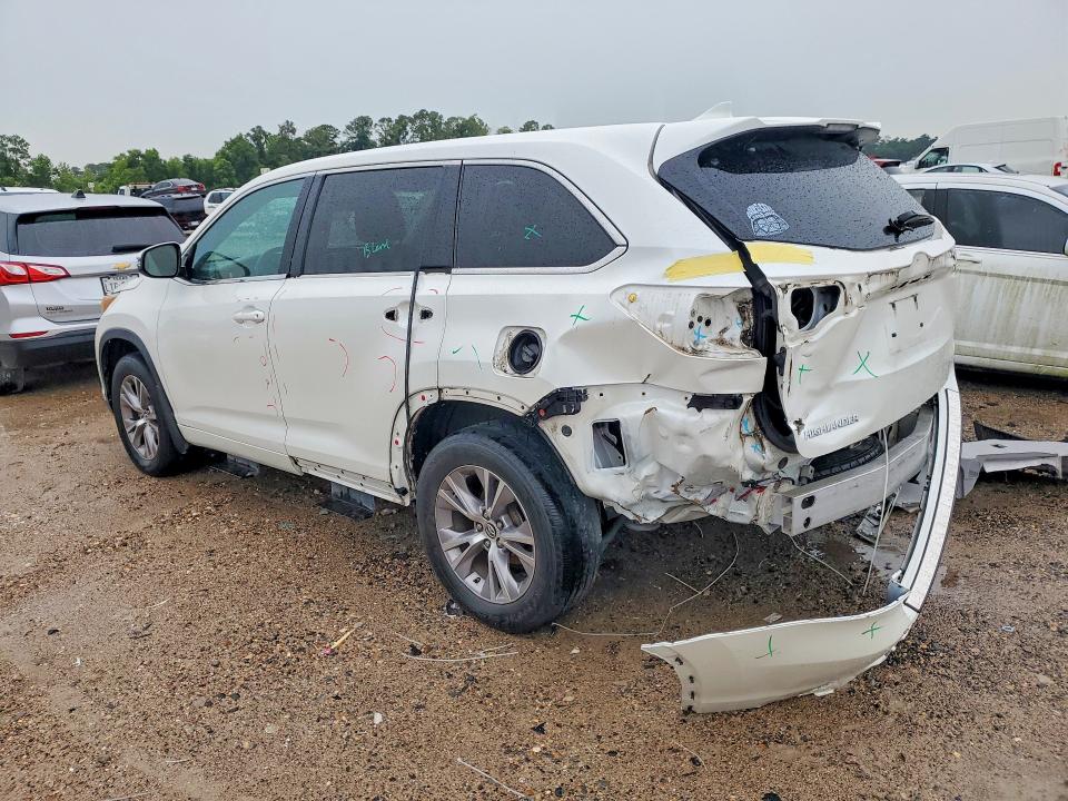 2016 Toyota VIN 5TDZKRFH9GS122558 COPART salvage auction — REAR END, Tx - Salvage Vehicle Title, sold $5,400 on 2026-07-21 (photo 2)